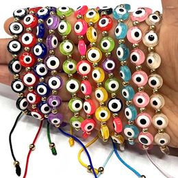 Charm Bracelets 12Pieces Mix Colour 9MM Flat Round Resin Eyes With Exorcism Protection Available In Variety Of Hang Any Accessory