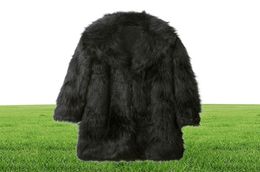 Men Warm Winter Long Coat High Quality Faux Fur Jackets Outwear Open Stitch Overcoat Homme Jacket9439125
