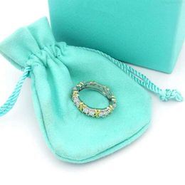 Rings Jewelry t Ring Asian Gold Fashion Jewelry Zircon Full Diamond Personalized Trend QM8F