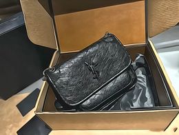 AAA Alta Qualità Nuova Borsa da Donna in Vera Pelle Borsa a Catena Borsa Stray Borsa a Tracolla Diagonale con Una Spalla Trendy Borsa da Postino in Pelle di Vacchetta Niki in Pelle di Cera Olio