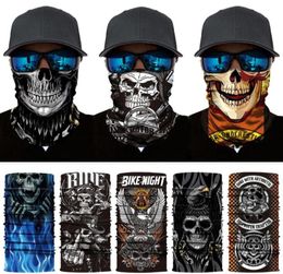 Bandanas Skull Joker Cycling Face Mask Men Magic Scarf Seamless Bandana Buffs Motorcycle Tube Shield Balaclava Headband Neck Gaite4097230