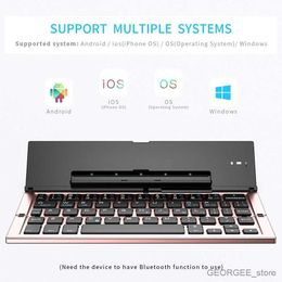 Cell Phone Keyboards Folding Bluetooth Keyboard Portable Travel Foldable Keyboard for Xs max/iPad/iPad Mini Android Tablet