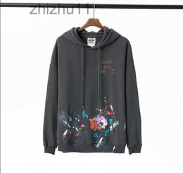 Designer Autumn and Winter Sweaters Sweatshirts Mens Hoodies Galleries Cottons Depts Black White Fashion Men Women with Letters Luxury Sweatshirts 0NNU