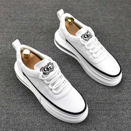 2024 fashion sneakers men's lace-up dress shoes air cushion platform business printing Oxford Footwear US size : 6.5-9.5
