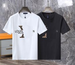 Yeni 2024 moda erkekler polo gömlek kısa kollu tasarımcı erkek patron gömlek lüks yaka patron mektup yüksek kaliteli en iyi iş ince fitting t-shirt üstleri .fy0170