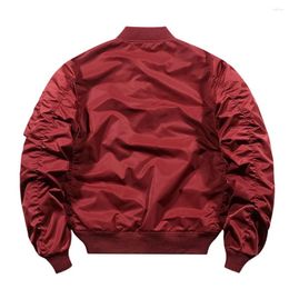 Men's Jackets Mens Military Jacket Varsity Baseball Flight Coat Padded Windbreaker Spring Autumn Outerwear Multiple Colours Available