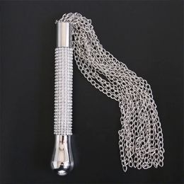 Handle Chain Whip Sex Toys For Couples Soft Iron Passion Spanking Paddle Whips Slave Restraints Bondage Flogger 240102