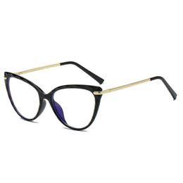 Fashion Sunglasses Frames Cute Cat Eye Glasses Women TR90 Eyeglasses Female Eyewear Myopia Computer Optical Frame Accessories254w