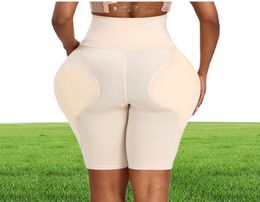 Large Size High Waist Shaping Pants Hip Enhancer Padded Shaper Panties Silicone Hip Pads Shemale Transgender Fake Ass Enhancer Und3777481