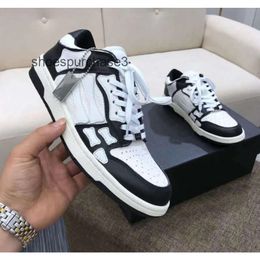 Designer amirrs Shoes Skel Top Sneakers Fashion Chunky women mens Board Versatile Shoe Mens Casual Low Leather New Trendy Bone Star Same 5REF