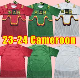 23 24 Cameroon Nations Team ABOUBAKAR Mens Soccer Jerseys CHOUPO-MOTING BAHOKEN BASSOGOG GANAGO EKAMBI Home Away 3rd Red Football Shirts fans player version