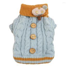 Dog Apparel Clothes Winter Pet Supplies Clothing Cat Spring And Autumn Puppy Button Sweater Small