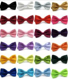 Solid Fashion Bow ties Groom Men Colourful Plaid Cravat gravata Male Marriage Butterfly Wedding Bowties business bow tie mixed col1646744
