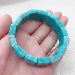 Bangle Wholesale Tianhe Stone Blue Natural Crystal Bracelet Fresh Crystal Hand Row For Women Boys Gift Wrist Crystal Fashion Jewellery