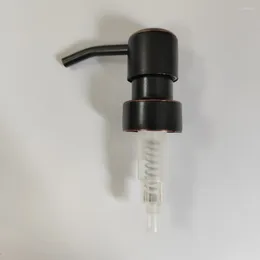 Liquid Soap Dispenser Bathroom Stainless Steel Pump Head Push Type 28/400 Thread Cap Shampoo Accessories