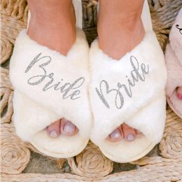 Slippers Personalise Custom Slipper Bride Hen Party Favour Bridesmaid Set Woman Wedding 02