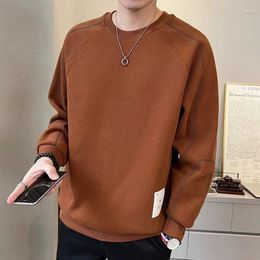 Men's Hoodies Spring And Autumn Fashion Korean Edition Round Neck High Grade Loose Versatile Comfortable Casual Long Sleeve Sweater
