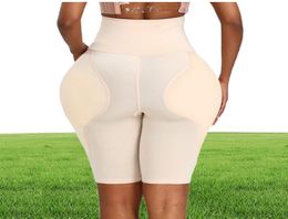 Large Size High Waist Shaping Pants Hip Enhancer Padded Shaper Panties Silicone Hip Pads Shemale Transgender Fake Ass Enhancer Und2860820
