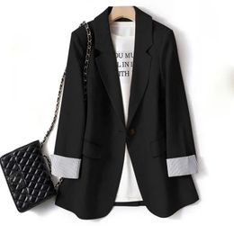 Ladies Long Sleeve Spring Casual Blazer Fashion Business Plaid Suits Women Work Office Blazer Women Jackets Coats S-6XL 240102