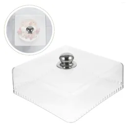 Dinnerware Sets Transparent Cover Plastic Cake Dome For Stand Decorative Kitchen Protective Lid Table Trays Eating