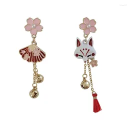 Dangle Earrings Animal Cartoon Earring Women Fashion Flower Bell Anime Mask Fan Asymmetrical Long Tassel Jewellery Accessories Gift