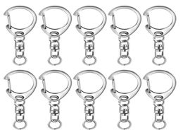 100Pcs Key Ring Key Chain DSnap Hook Split Keychain Parts Ring Hardware with 8mm Open Jump and Connector9403728