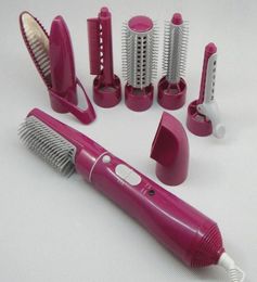 WholeProfessional Blow Hair Dryer With a Comb Brush for Home Use Powerful Hairdryer With 7 Attachments Blower5829520