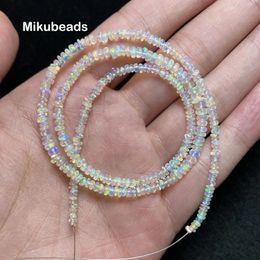 Bracelets Wholesale Natural 5a Opal Rondelle Flat Loose Beads for Making Jewelry Bracelet Necklace Diy Free Shipping