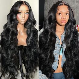 Wigs 180nsity Hd 30 40 Inches Transparent Body Wave Full 360 13x6 Lace Front Human Hair Frontal Wig 5x5 Glueless Closure w