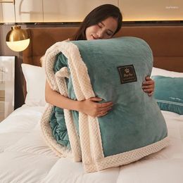 Bedding Sets Lambswool Blanket Quilt Cover Single Dual-purpose Winter Warm Milk Cashmere Comforter