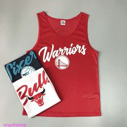 Fashion Clothing Sportswear Tops Rock Hip hop Tees TShirts Trendy br mesh summer sports hurdle vest men women sleeveless wide shoulder Tshirt basketball trend Korea