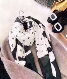 brand 100 pure silk scarf for women new spring design chain style long scarf wrap label 180x90Cm shawl7459439