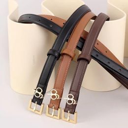 Belts 2024 Luxury Fashion Cowhide Versatile Genuine Leather Women's Belt Premium Sense Universal Set Accessories Vintage