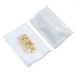 Storage Bags Wholesale 10 15cm 5000 Pcs/Lot White / Clear Plastic Vacuum Pouch For Coffee Tea Open Top Heat Sealable Bag