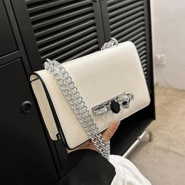 Evening Bags 2024 Brand Women's Shoulder Bag Chain Messenger Fashion Girls Designer Handbag Clutch Simple Small Square