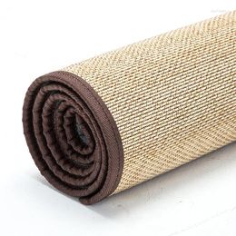 Carpets Japanese Floor Bamboo Carpet Pad Large Rectangle 150X180cm Mattress Mat Portable Tatami Fashion Rug Designer Silk