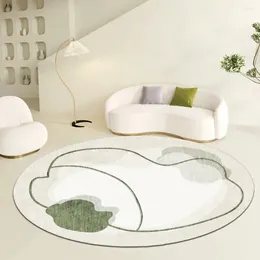 Bath Mats Modern Home Round Persian Carpet Living Room Decoration Dirt-resistant Rugs For Bedroom Rug Swivel Chair Soft Mat Decor Lounge