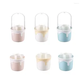 Storage Boxes Versatile Brush Bucket Makeup Holder Rotating Brushes With Lid Lipsticks Case Decoration