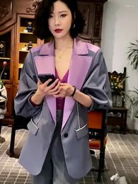 Women's Suits UNXX Spring Fashion Blazer Mujer Mainland China Women Slim Fit Jacket Blazers Femme Feminino