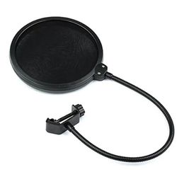 Microphones Pop Philtre Double Layer Studio Microphone Mic Wind Screen Pop Filter/ Swivel Mount / Mask Shied For Speaking Recording Studio