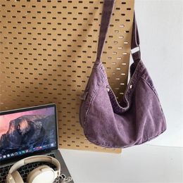 Evening Bags Designer Jeans Cloth Women Shoulder Crossbody High Quality Ladies Handbags Large Capacity Female Messenger Tote Sac