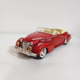 132 Alloy Classic 1940 Convertible Toy Car Collection Die Cast Model Toys Vehicle For Children Kids Gifts 240103