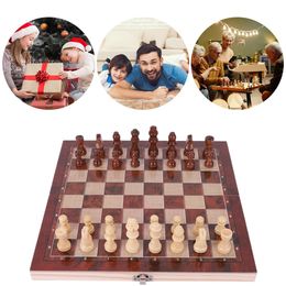 29x29cm Large Chessboard Developing Strategic Thinking Chess Wooden Set Gifts Wood Board Game No Toxic for Kids Adults 240102