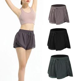 Skirts Women's High Waist Stretch Athletic Workout Active Fiess Volleyball Shorts 2 in 1 Running Double Layer Sports Shorts