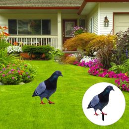 Garden Decorations Lawn Simulated Pigeon Ground Plug Decor Yard Stakes Acrylic Yards Decorative