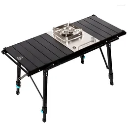 Camp Furniture Outdoor Portable Aluminium Alloy IGT Table Adjustable Height Camping With Teaism Tray Grill Equipment