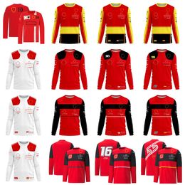 F1 Team Driver's Clothing Men's Long Sleeve Racing Clothing Casual Breathable Red Quick-drying Clothes Plus Size Customization