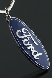 5pcslot Fashion Zinc Alloy Metal 3D Ford car logo keychain key ring llaveros hombre high quality chaveiro portachiavi key chain8942011