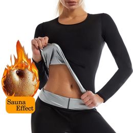 Thermal Top Underwear Women Seamless Bottoming Shirt Solid Colour Long-Sleeved Shirt Sweat Sauna Heating Fibre Thermal Tops 240103