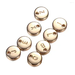 Charms 10Pcs/Lot Wholesale Round Coin Initial Letter For Jewellery DIY Making Alphabet Charm Handmade Accessories